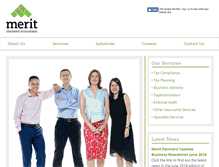 Tablet Screenshot of meritpartners.com.au